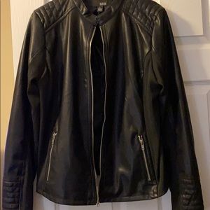 Faux leather jacket